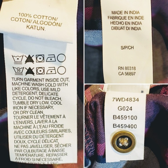 Lucky Brand | Lace Yoke Button-Down Blouse | S - Picture 7 of 8